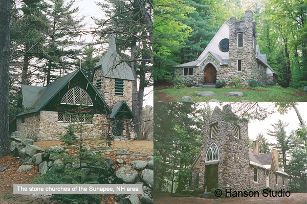 Sunapee, NH - 3 Stone Churches